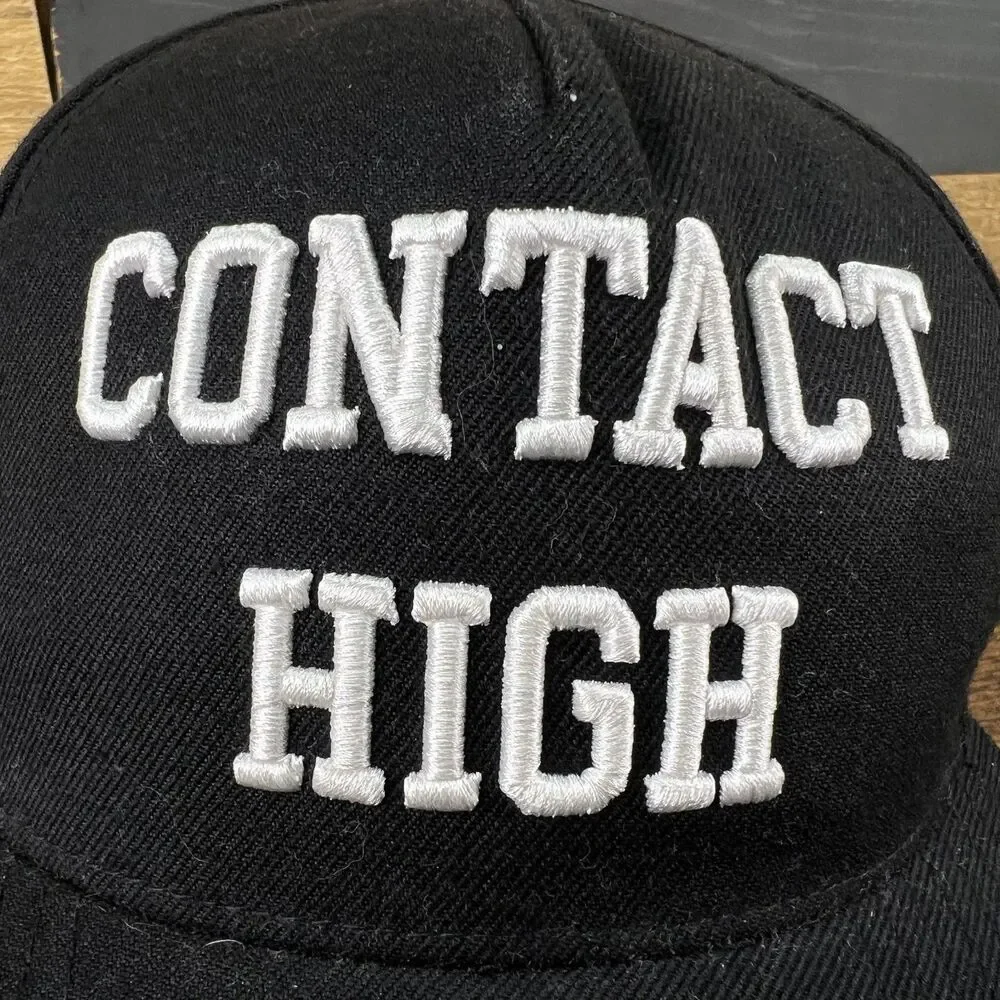 Top Sekoms Cana Dispensary Contact High Stoner Embroidered Joint Adjustable Hat
